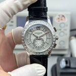 Patek Philippe Complications 5905P-010 Grey Dial Diamond Bezel Watch